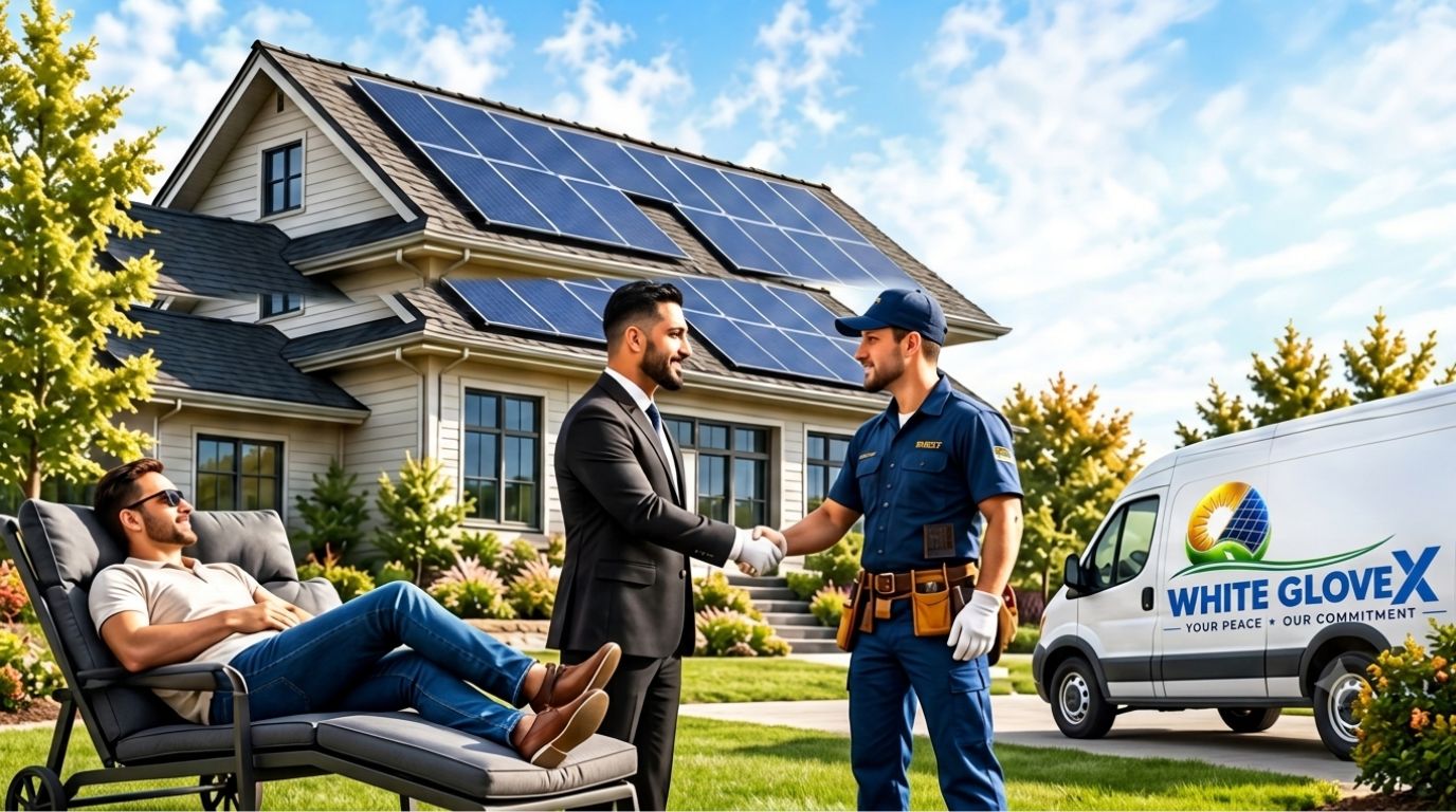 White GloveX Solar Energy Installation in Chicago West