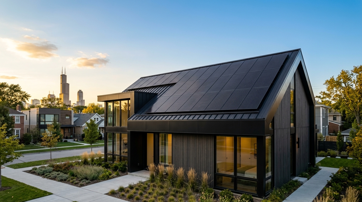 Commercial Rooftop Microgrid Array in Chicago West
